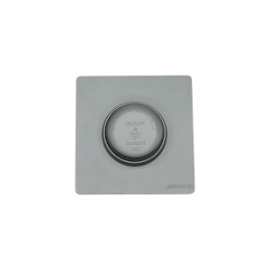 3004 -01  grey dimmer switch 300w / 220v (Push on/off ) 7*7 NEWPOWER Forte