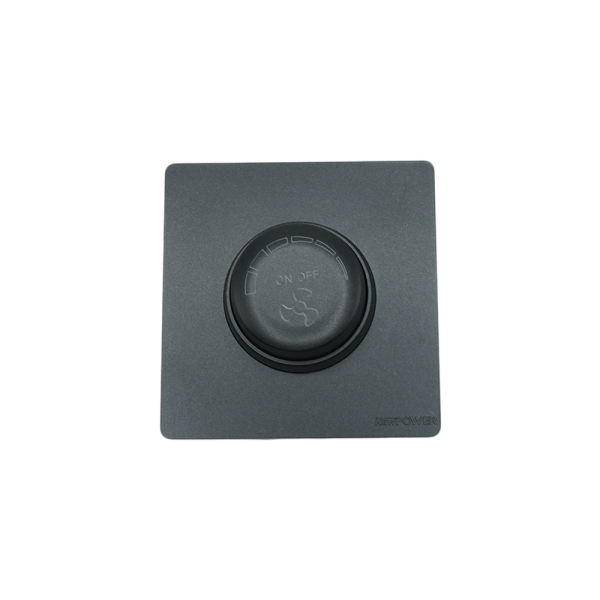 3006-01 black fan dimmer(push button type) 7*7 NEWPOWER Forte