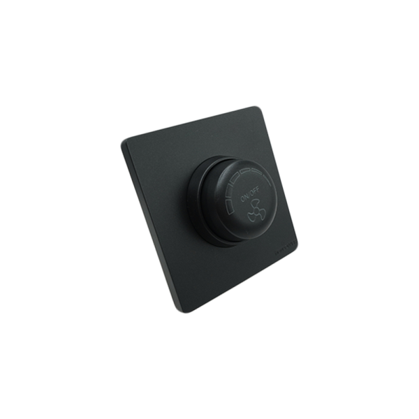 3006-03 black fan dimmer(push button type) 7*7 NEWPOWER Forte