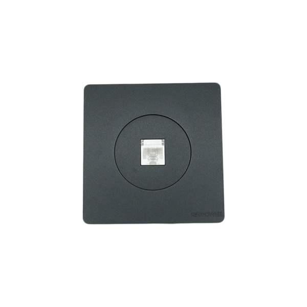 4001-01  Black  1 Gang data outlet (CAT6) 7*7 NEWPOWER Forte