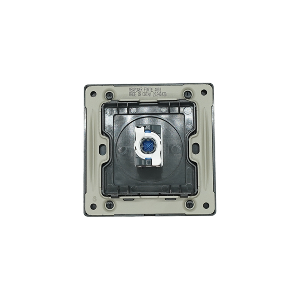 4001-02  Black  1 Gang data outlet (CAT6) 7*7 NEWPOWER Forte
