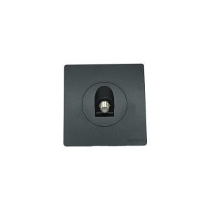 4002 -01 Black 1 Gang Satellite socket 7*7 NEWPOWER Forte