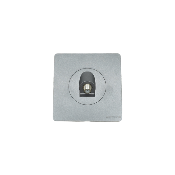 4002 -01 grey 1 Gang Satellite socket 7*7 NEWPOWER Forte