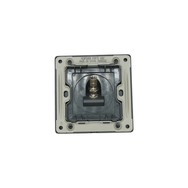 4002 -02 Black 1 Gang Satellite socket 7*7 NEWPOWER Forte