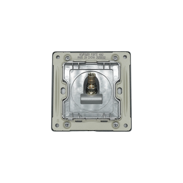 4002 -02 grey 1 Gang Satellite socket 7*7 NEWPOWER Forte