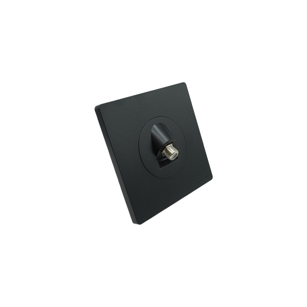 4002 -03 Black 1 Gang Satellite socket 7*7 NEWPOWER Forte