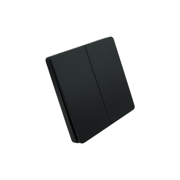 BLKS1202-03 grey 2 gang 1 way switch 16 A NEWPOWER Forte Flex