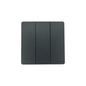 BLKS1301-01 grey 3 gang 1 way switch 16 A NEWPOWER Flex 