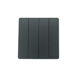 BLKS1401-01 grey 4 gang 1 way switch 16 A NEWPOWER Flex 