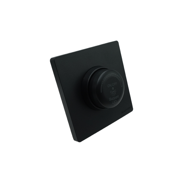 BLKS3004 -03  grey dimmer switch 3 (Push on/off ) 7*7 NEWPOWER Flex