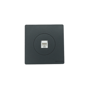 BLKS4001-01  Black  1 Gang data outlet (CAT6) 7*7 NEWPOWER Flex