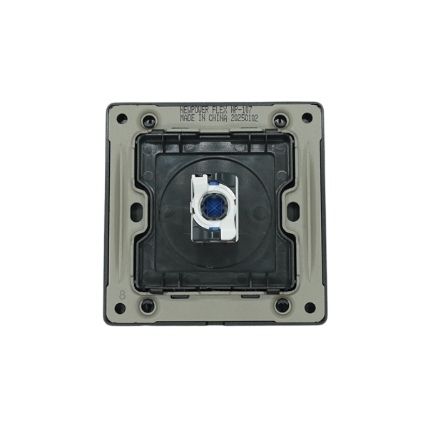 BLKS4001-02  Black  1 Gang data outlet (CAT6) 7*7 NEWPOWER Flex