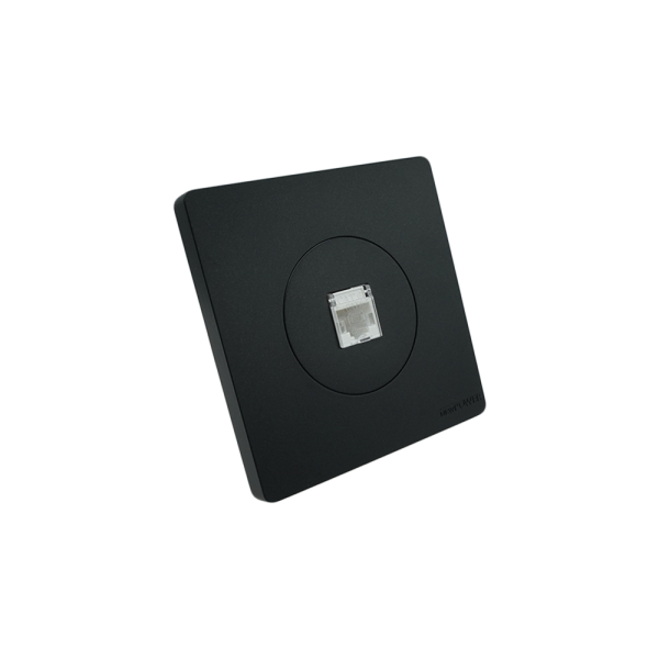 BLKS4001-03  Black  1 Gang data outlet (CAT6) 7*7 NEWPOWER Flex