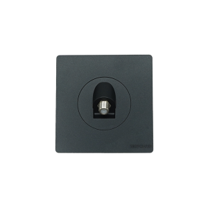 BLKS4002-01 Black 1 Gang Satellite socket 7*7 NEWPOWER Flex