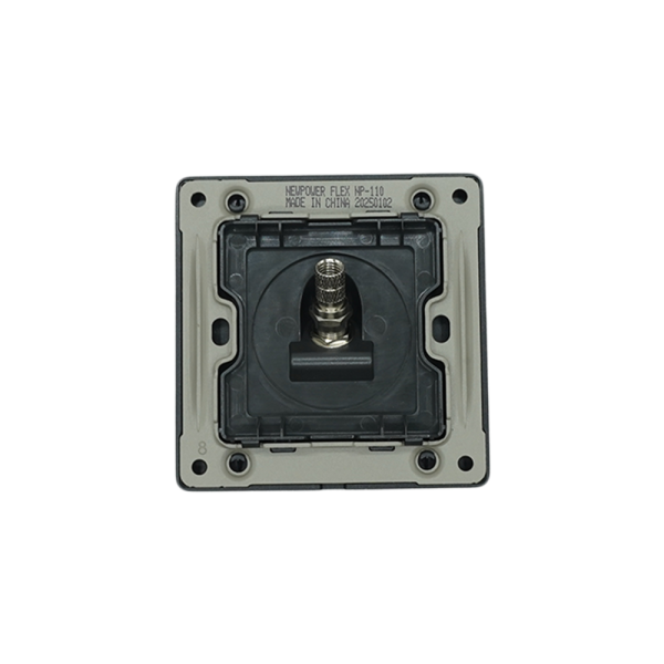 BLKS4002-02 Black 1 Gang Satellite socket 7*7 NEWPOWER Flex