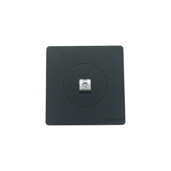BLKS4009-01 black 1 gang telephone socket NEWPOWER Flex