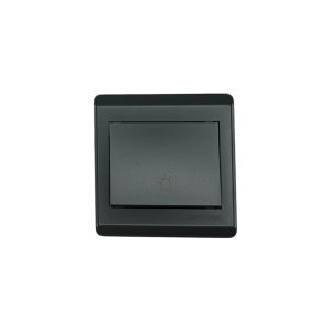 NP-103-01 Black Bell switch wide 16A 7*7 NEWPOWER