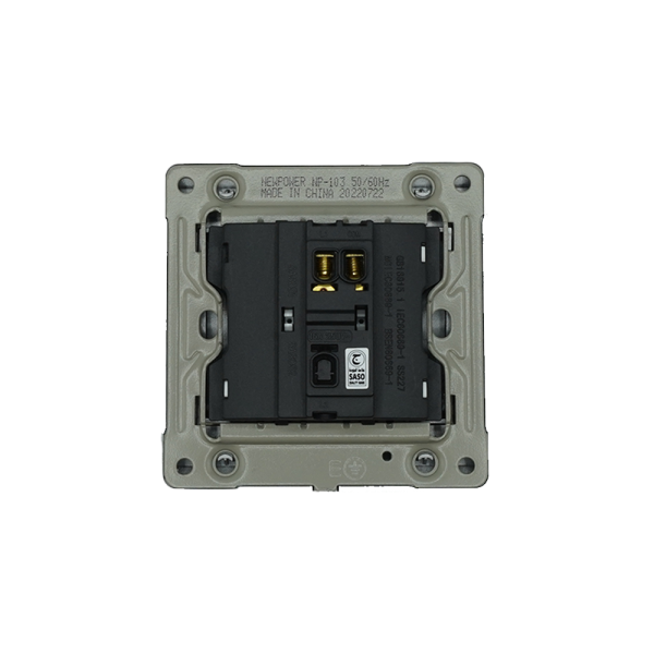 NP-103 -02 grey Bell switch wide 16A 7*7 NEWPOWER