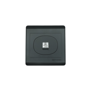 NP-106-01  Black 1 Gang TEL outlet 7*7  NEWPOWER