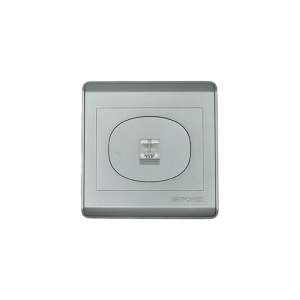 NP-107 -01  grey  1 Gang data outlet (CAT6) 7*7 NEWPOWER