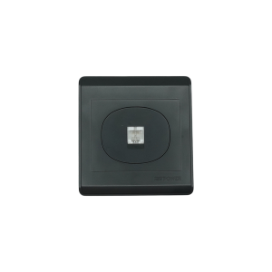 NP-107-01  Black  1 Gang data outlet (CAT6) 7*7 NEWPOWER