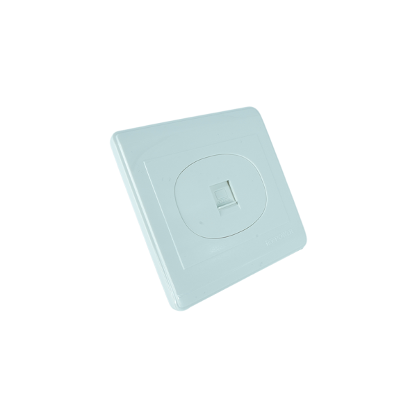 NP-107 -03  white 1 Gang data outlet (CAT6) 7*7 NEWPOWER
