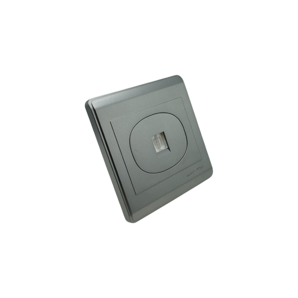 NP-107 -03  grey  1 Gang data outlet (CAT6) 7*7 NEWPOWER
