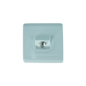 NP-110 -01 white 1 Gang Satellite socket 7*7 NEWPOWER