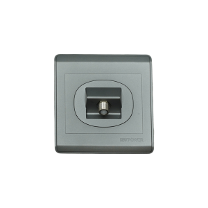 NP-110 -01 grey 1 Gang Satellite socket 7*7 NEWPOWER