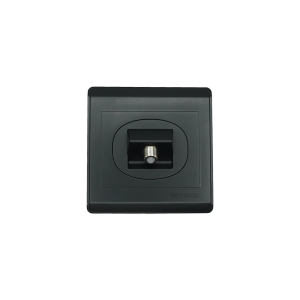 NP-110 -01 Black 1 Gang Satellite socket 7*7 NEWPOWER