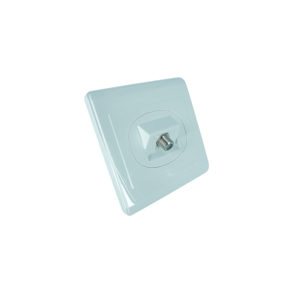 NP-110 -03 white 1 Gang Satellite socket 7*7 NEWPOWER
