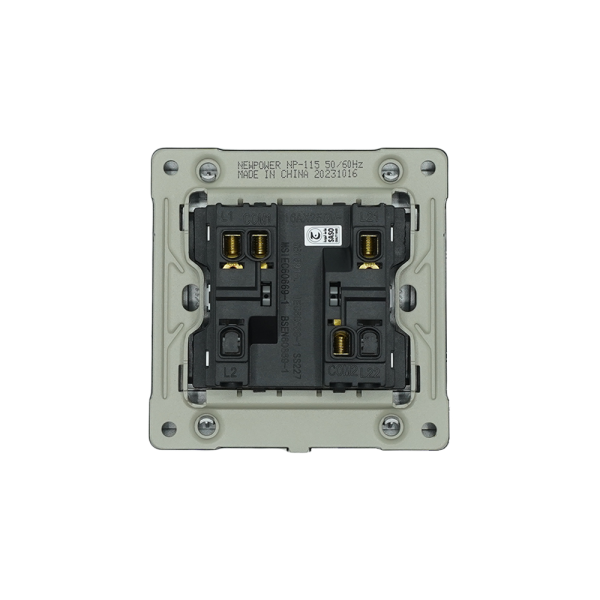 NP-115 -02  grey shutter switch 7*7 NEWPOWER
