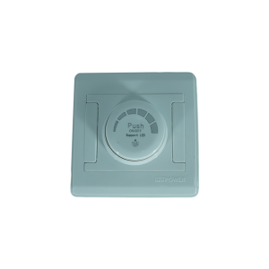 NP-139-01  white dimmer switch 200w / 220v (Push on/off ) 7*7 NEWPOWER