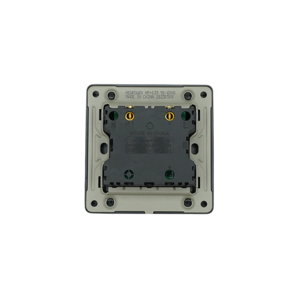NP-139-02  black dimmer switch 200w / 220v (Push on/off ) 7*7 NEWPOWER