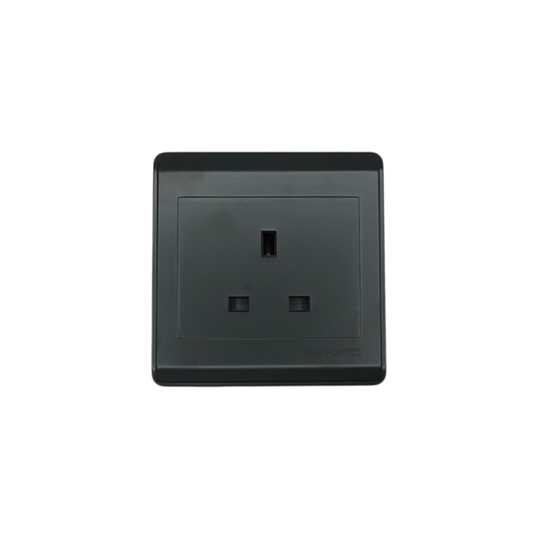 NP-301 -01  13A 3pin socket 7*7 Black color NEWPOWER