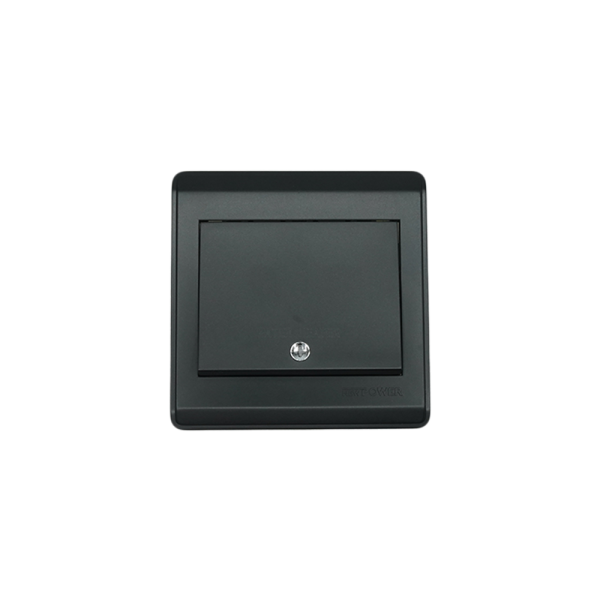 NP-305L-01  Black 20A water heater switch wide with LED 7*7 NEWPOWER