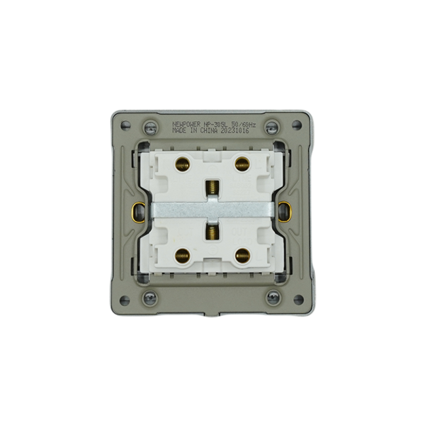 NP-305L -02  grey 20A water heater switch wide with LED 7*7 NEWPOWER