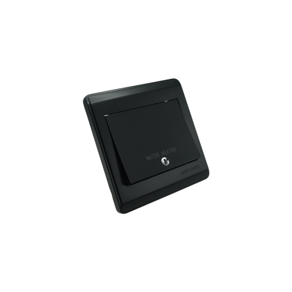 NP-305L-03  Black 20A water heater switch wide with LED 7*7 NEWPOWER