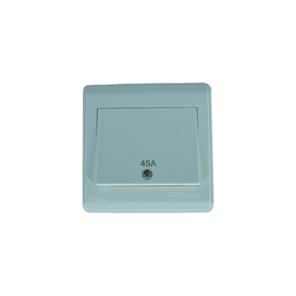NP-345L -01 white 45A  A/C switch  wide with LED  7*7 NEWPOWER