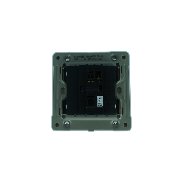 NP-801H1-02 white 1 Gang 1 way switch wide 16A 7*7 NEWPOWER