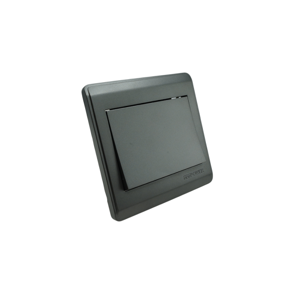 NP-801H1-03 grey 1 Gang 1 way switch wide 16A 7*7 NEWPOWER