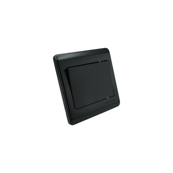 NP-801H1 -03 Black 1 Gang 1 way switch wide 16A 7*7 NEWPOWER