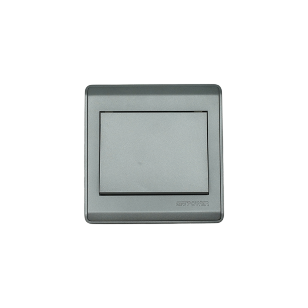 NP-801H2-01 grey 1 Gang 2 way switch wide 16A 7*8 NEWPOWER