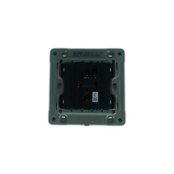 NP-801H2 -02  white 2 Gang 2 way switch wide 16A 7*7 NEWPOWER