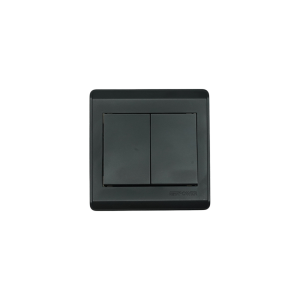 NP-802H2 -01 Black 3 Gang 1 way switch With bridge 16A 7*7  NEWPOWER 
