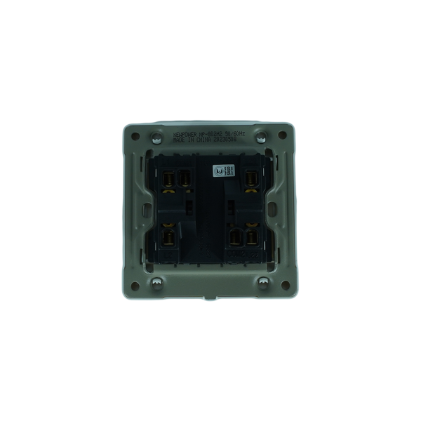 NP-802H2 -02 white 3 Gang 1 way switch With bridge 16A 7*7 NEWPOWER