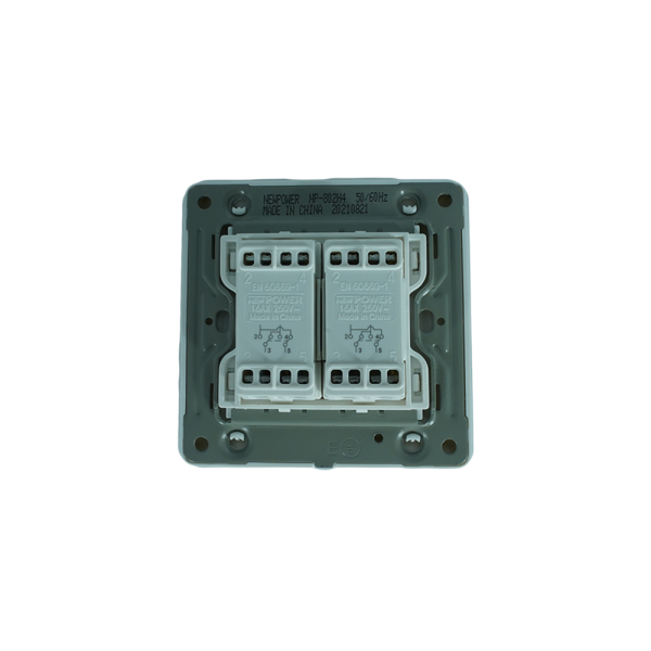 NP-802H4 -02 white1 Gang intermediate switch wide  7*7 NEWPOWER