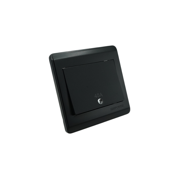 NP345L-03 Black  45A  A/C switch  wide with LED  7*7 NEWPOWER