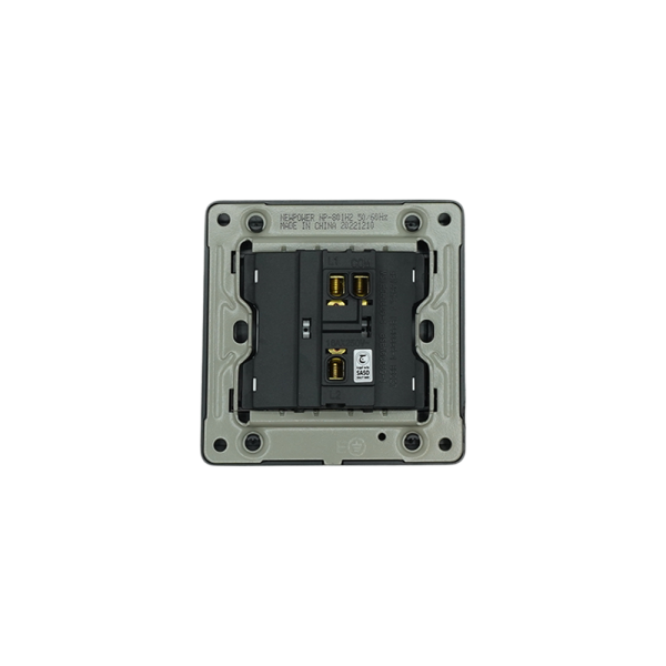 NP801H2-02 Black 1 Gang 2 way switch wide 16A 7*8 NEWPOWER