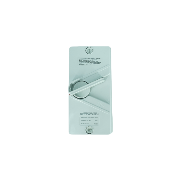 201188-01 External power switch 2-phase 63A NEWPOWER